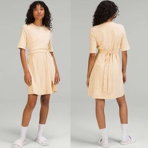 NWOT Lululemon Cotton Wrap-Front T-Shirt Dress